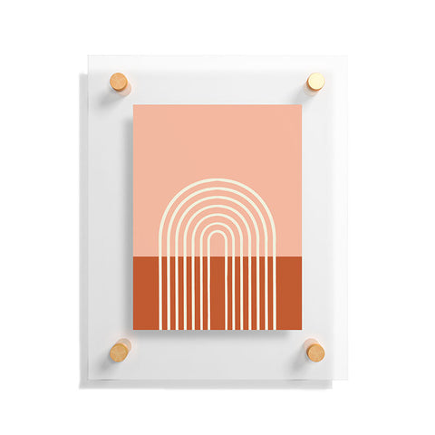 Grace Terracota Pastel Floating Acrylic Print