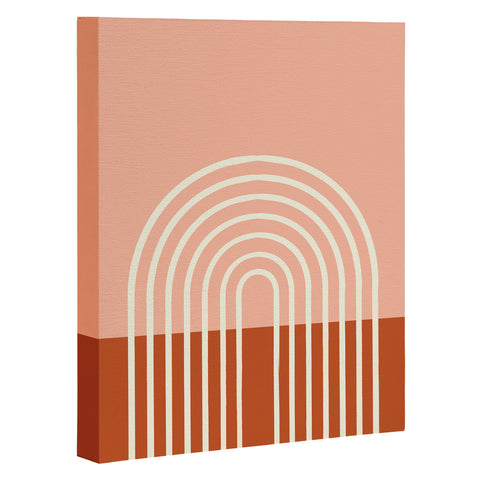 Grace Terracota Pastel Art Canvas