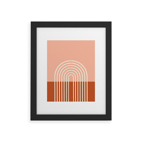 Grace Terracota Pastel Framed Art Print
