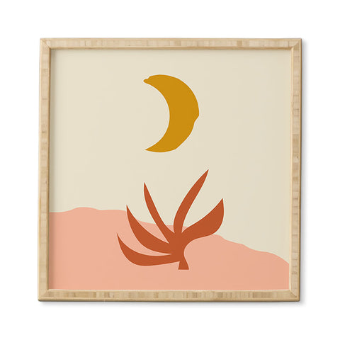 Grace Waxing Crescent Moon Framed Wall Art