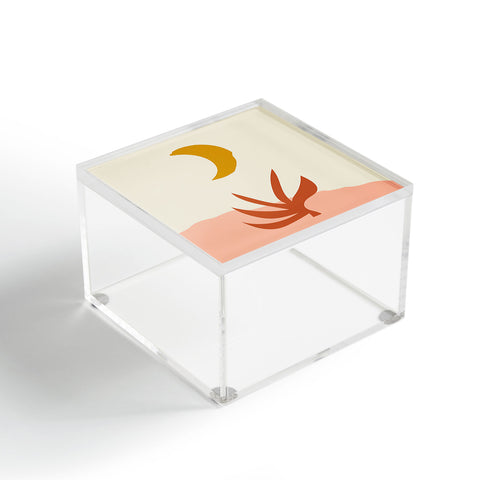 Grace Waxing Crescent Moon Acrylic Box