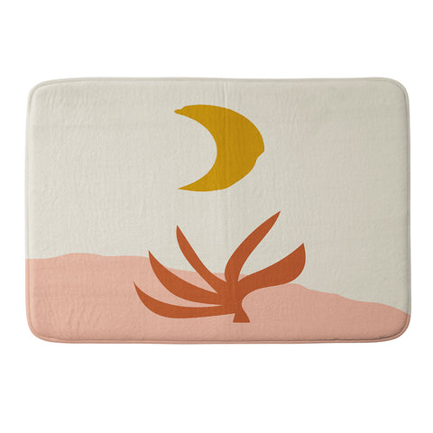 Grace Waxing Crescent Moon Memory Foam Bath Mat