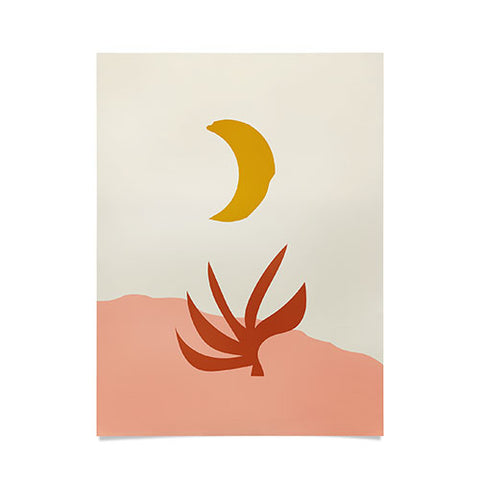 Grace Waxing Crescent Moon Poster