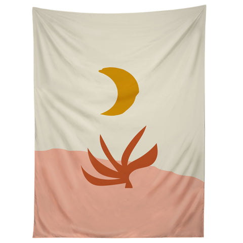 Grace Waxing Crescent Moon Tapestry