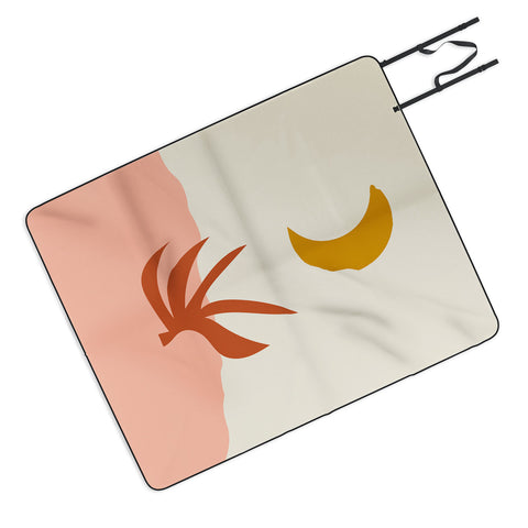 Grace Waxing Crescent Moon Picnic Blanket