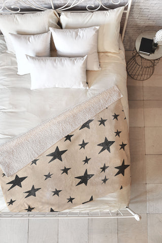 Grace we are all made of stars Fleece Throw Blanket