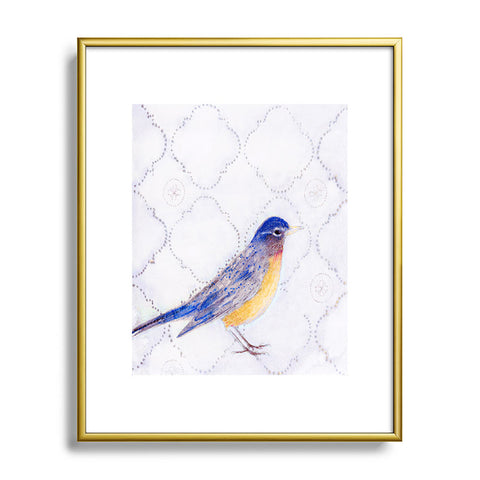 Hadley Hutton American Robin Metal Framed Art Print