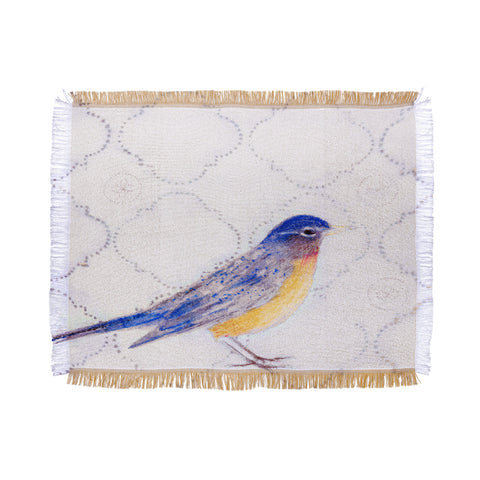 Hadley Hutton American Robin Throw Blanket