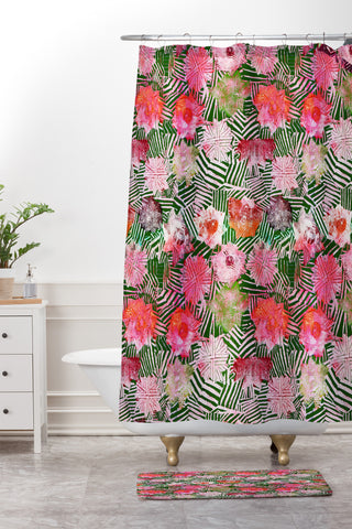 Hadley Hutton Birch Rose Collection 1 Shower Curtain And Mat