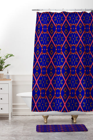Hadley Hutton Boho Tribal 3 Shower Curtain And Mat