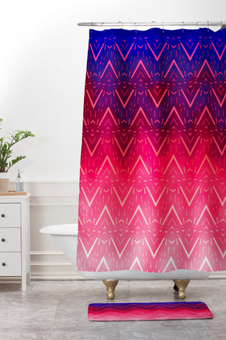 Hadley Hutton Boho Tribal 9 Shower Curtain And Mat