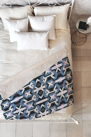 Hadley Hutton Chevron Skin 2 Fleece Throw Blanket