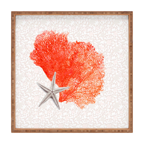 Hadley Hutton Coral Sea Collection 4 Square Tray