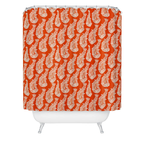 Hadley Hutton Coral Sea Collection 5 Shower Curtain
