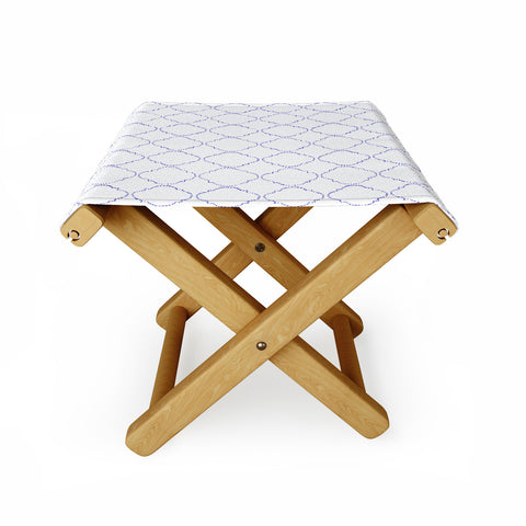 Hadley Hutton Dotty Blue Folding Stool