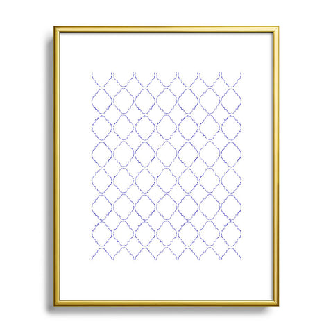 Hadley Hutton Dotty Blue Metal Framed Art Print