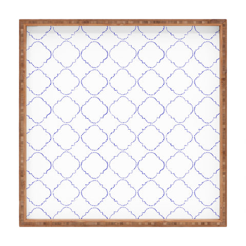 Hadley Hutton Dotty Blue Square Tray