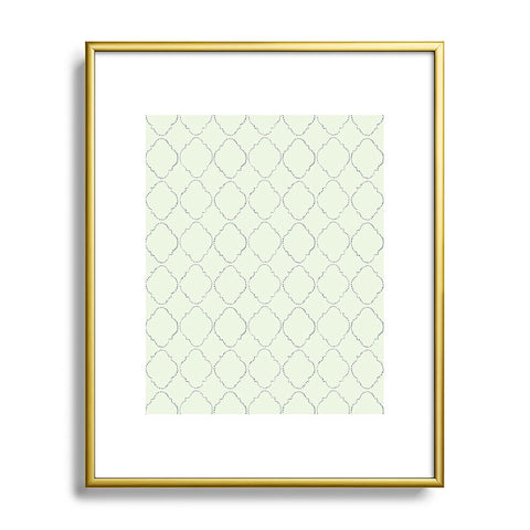 Hadley Hutton Dotty Green Metal Framed Art Print