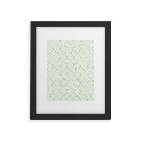 Hadley Hutton Dotty Green Framed Art Print
