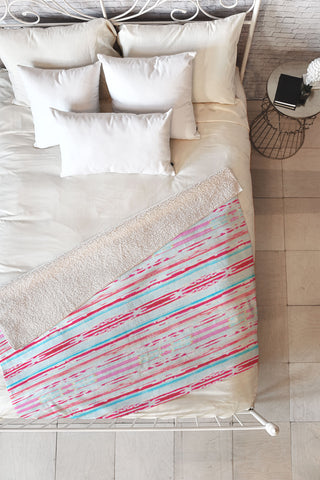 Hadley Hutton Floral Tribe Collection 6 Fleece Throw Blanket