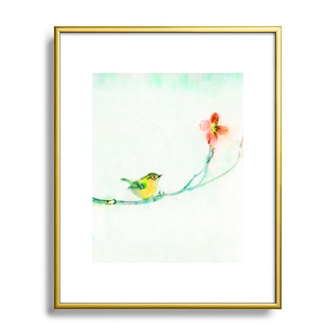 Hadley Hutton Golden Wren Metal Framed Art Print