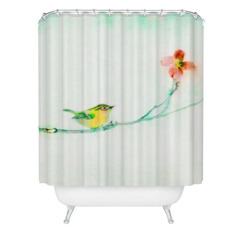 Hadley Hutton Golden Wren Shower Curtain