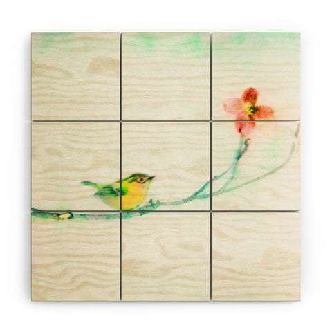 Hadley Hutton Golden Wren Wood Wall Mural