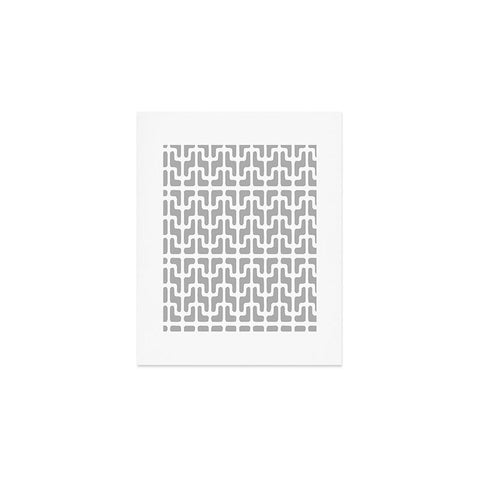 Hadley Hutton Lattice Jags Grey Art Print