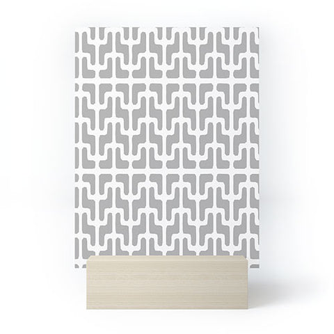 Hadley Hutton Lattice Jags Grey Mini Art Print