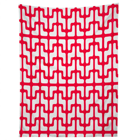 Hadley Hutton Lattice Jags Red Tapestry
