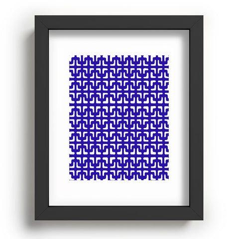 Hadley Hutton Lattice Pieces Blue Recessed Framing Rectangle
