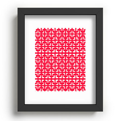Hadley Hutton Lattice Pieces Red Recessed Framing Rectangle