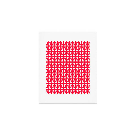 Hadley Hutton Lattice Pieces Red Art Print