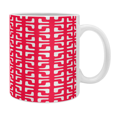 Hadley Hutton Lattice Pieces Red Coffee Mug