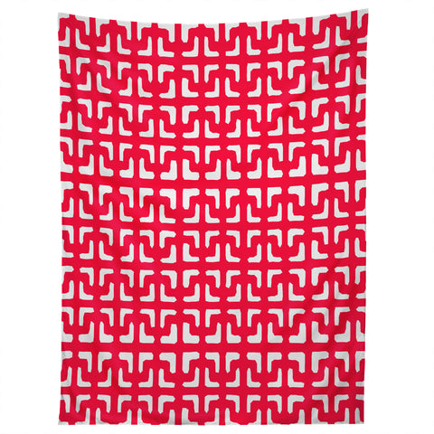 Hadley Hutton Lattice Pieces Red Tapestry