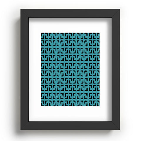 Hadley Hutton Lattice Pieces Teal Recessed Framing Rectangle
