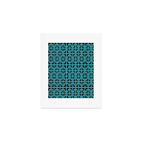 Hadley Hutton Lattice Pieces Teal Art Print