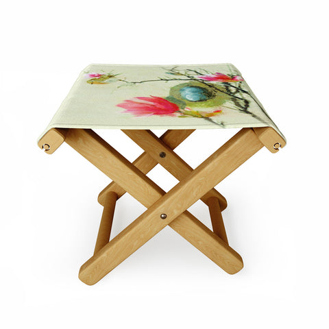Hadley Hutton Magnolia Bird Folding Stool
