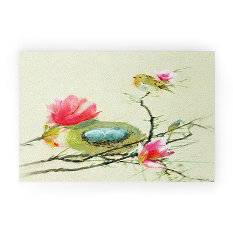 Hadley Hutton Magnolia Bird Welcome Mat