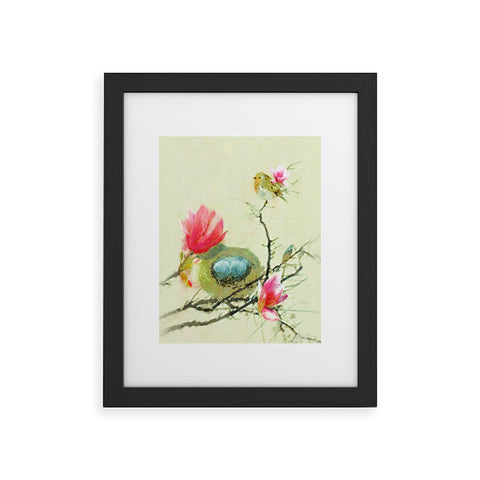 Hadley Hutton Magnolia Bird Framed Art Print