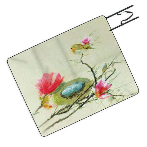 Hadley Hutton Magnolia Bird Picnic Blanket
