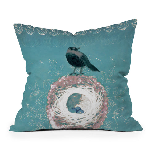 Hadley Hutton Nest Perch Throw Pillow