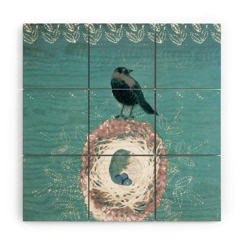 Hadley Hutton Nest Perch Wood Wall Mural