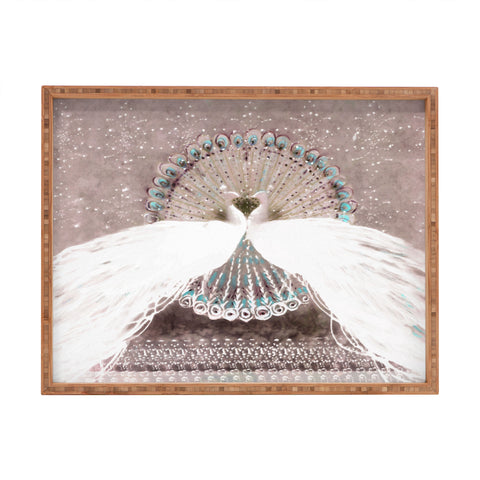Hadley Hutton Pair Of Peacocks Rectangular Tray