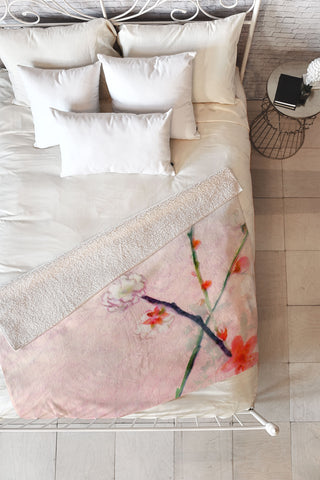 Hadley Hutton Pale Spring Fleece Throw Blanket