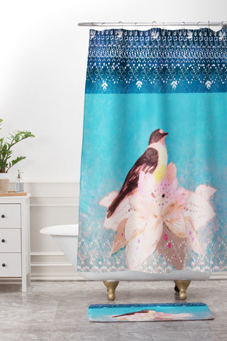 Hadley Hutton Sapphire Day Shower Curtain And Mat