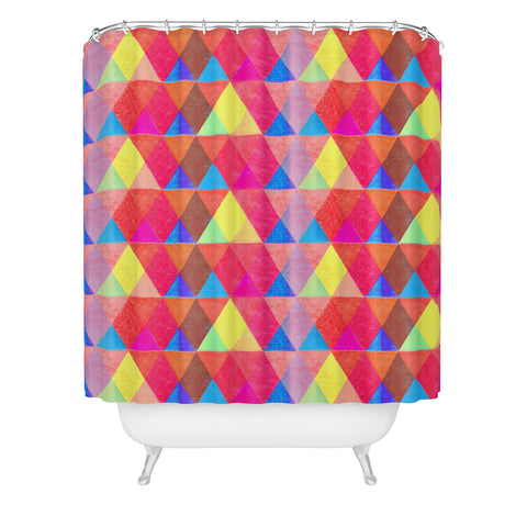 Hadley Hutton Scaled Triangles 1 Shower Curtain