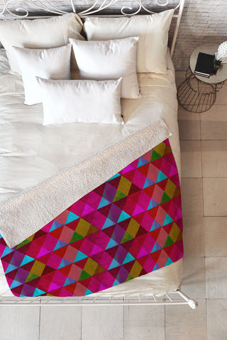 Hadley Hutton Scaled Triangles 2 Fleece Throw Blanket