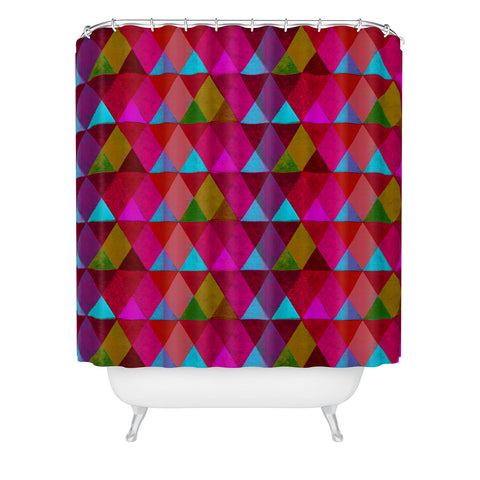 Hadley Hutton Scaled Triangles 2 Shower Curtain