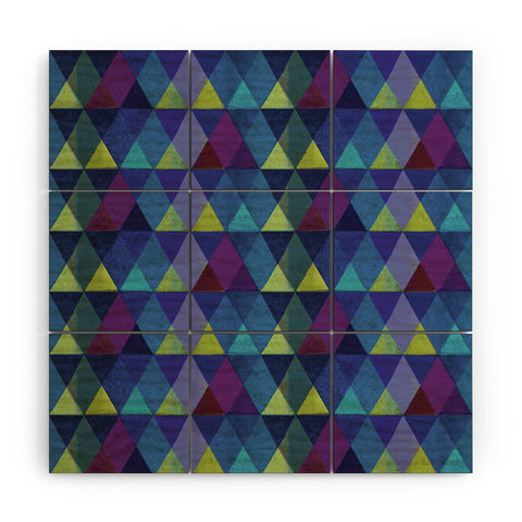 Hadley Hutton Scaled Triangles 3 Wood Wall Mural